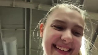 Crazy fucking anal in the public gym