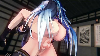 Wuthering Waves - Yangyang & Suisui Get Close with Rover 3D Hentai Animation