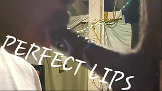 Perfect Lips Made Him Bust a Hard Nut! From Her Sloppily Deepthroating His Dick
