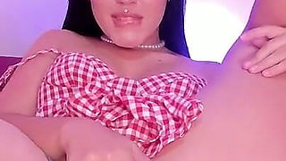 Young Girl Testing Her Sex Machine for the First Time and Having Intense Orgasm