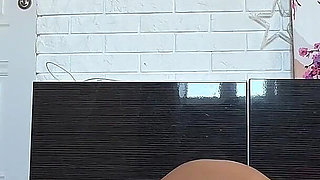Red Bikini Yoga Tease While My Ass Can't Stop Moving