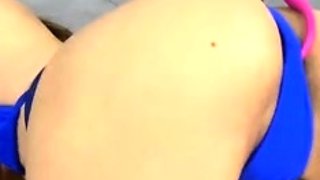 Sexy hottie Anetta Keys enjoys a solo toy masturbation