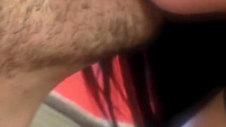 Couple Romantic Sex with a Hot Brunette in Sexy Lingarie