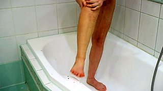 Redhead Stepmom's Solo Session After a Hot Shower!