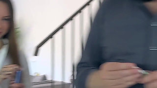 Backstage! Innocent Looking Teens Sasha Paige & Luna Evans Go Slutty in Dirty Threesome Fuck!