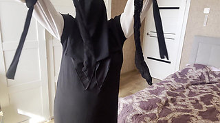 Turkish Khalifa with Big Tits Finds Pantyhose and Fucks Pussy with Fingers Oh Yeahbyk Memeli Trk