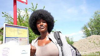 Shameless black babe POV mind-boggling xxx scene