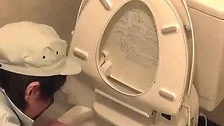 She Masturbated in the Toilet and Squirted a Lot! Allowed to Get Fucked Immediately! 3
