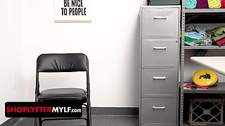 Shoplyfter Mylf - sexy brunette MILF gets interrogated after getting caught stealing