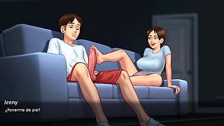 Step-mother luvs to have hook-up all the time with the Tenant - summertime saga
