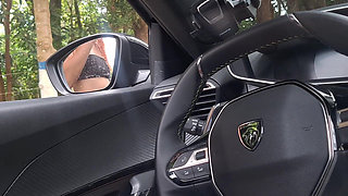 I Showed My Hard Cock to the Beautiful Redhead!