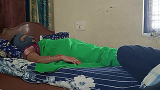 Desi Scorching Luxurious Aunty Nailing with Maid in Guest room Enjoy Hump with Him