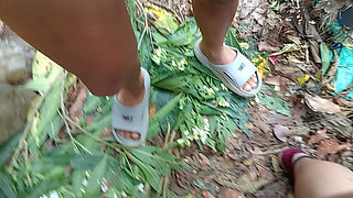 Nepali Outdoor Jungle Aunty Sex