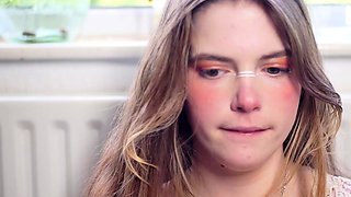 Chubby Brunette Big Boobs Dildo Masturbation