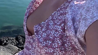 Girl No Panties Flashing Pussy and Tits Public Compilation