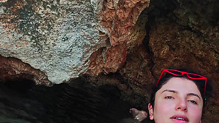 Trans Fucks Guy's Ass In A Secret Cave