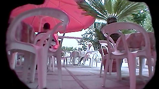 Hairy Pussy Towed in Coffee