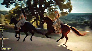 Ai generated mysterious beauty surrenders to bold lust in steamy 3d animation futa scene