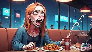 Mind-blowing Diner Sex, Warm Crimson Faces with Utter Crimson Sheer Pleasure in a Blazing Romp Utter of Mental Frenzy -