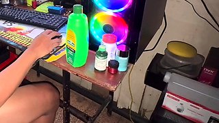 Filipina Stepsis Suck & Swallows Cum While Im Gaming!