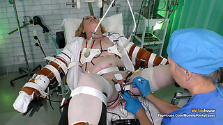 Lisa Essex and Mistress Jane Medical Fetish Electro Play