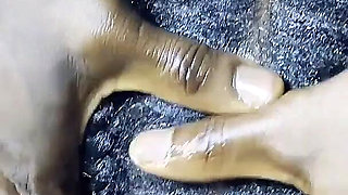 Hair Fetish for Ebony Teen Receiving Cum