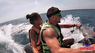Thai Cutie Gets Hold Of a Hefty European Dick While Accompanying a Tourist On His Jet-ski Ride