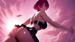 3 DIMENSIONAL AI Vampire Takes Humungous Beef whistle in Darkness, Breathy Wails & Raw Orgasm