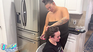 Shaving Quinn’s Head