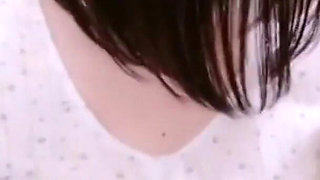 Pale Cute Woman with Natural Body Hair, Playful Self-observation Captured in Intimate Moment 2nd