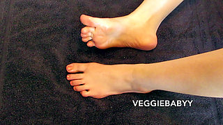 Rubbing Oil on My Feet