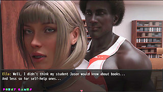 Shadows of Desire by Shamandev - BBC Bull Having Sex on the Library with Sexy Hot Teacher 3