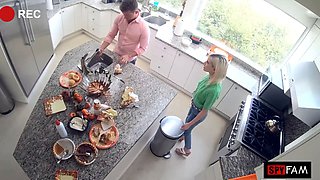 Stepsis Begs For Stepbro's Cock After Thanksgiving Dinner