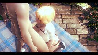 Hentai Uncensored 3D - Mari Blowjob and Anal - Japanese Asian Manga Anime Film Game Porn