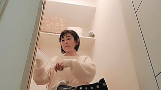 Mature Woman's Daily Life Toilet