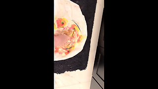 Fat Girl Sits on Cake