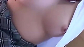 Sweet asian teen sucks and fucks in POV