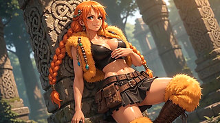 Ai Compilation Nami Outfit Elbaph Nude Shiny Skin Sensual NSFW