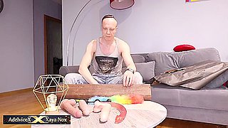 Redhead Milf - Delivery From Mr. Gudildo: Roleplay, Triple Penetration, Dildo, Squirting By Adelvicex