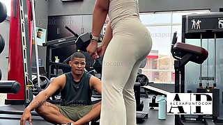 Brazilian Big Tits Gym-Car Creampie