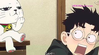 Hot MILF Moans in Dandadan HENTAI Parody While Getting Fucked  Creampied Hard