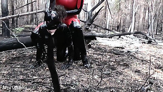 Latex Rubber Humiliation Outdoor