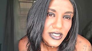 Desi Slut Dirty Talking While Playing, Displaying Her Tongue and Soft Lips