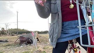 No.139 Bald Pussy Exposure and Cycling