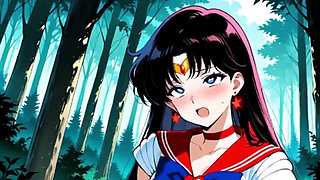 Wonder Woman Being a Naughty Bitch Having Sex with Strangers in the Woods, Parody