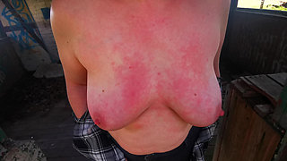 Before Dinner the Tits Beaten