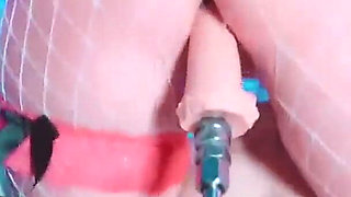 Japanese Schoolgirl Shudders in Orgasm, Squeezing Sperm Out of Her Pussy