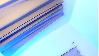 Asian schoolgirl strips and toys hairy pussy solo