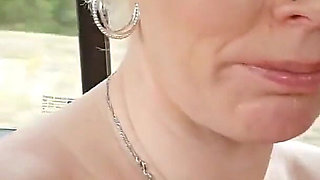 Blowjob in Moving Car