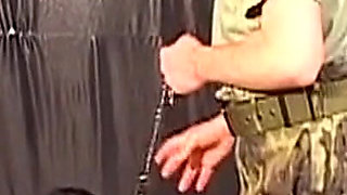 Bound Mature MILF Drains Cock While Clamped and Restrained